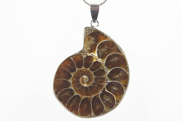 Fossil Ammonite Pendant - Million Years Old #306433